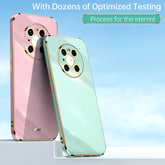 XINLI Straight Edge 6D Electroplate TPU Phone Case